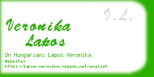 veronika lapos business card